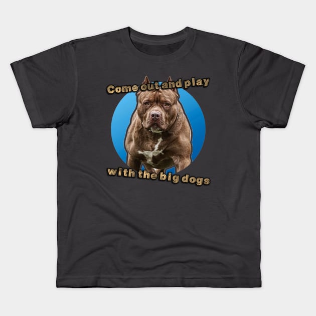 Big Dogs Kids T-Shirt by djmrice